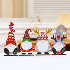 Wooden Santa Figurine Handcrafted Intricate Design