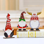 Wooden Santa Figurine Handcrafted Intricate Design