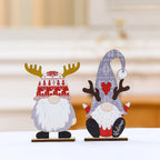 Wooden Santa Figurine Handcrafted Intricate Design