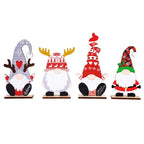 Wooden Santa Figurine Handcrafted Intricate Design