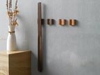 Wooden Shoehorn Extra-Long Handle Magnetic Holder