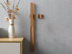 Wooden Shoehorn Extra-Long Handle Magnetic Holder