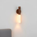 Wooden Wall Lamp Motion Sensor USB Rechargeable Magnetic Mount