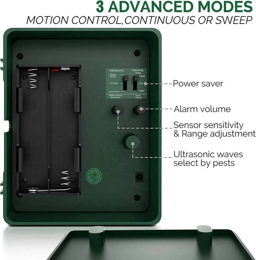 Woodpecker Repeller Ultrasonic Chemical-Free Weather-Resistant