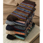 Wool Socks Thermal & Breathable Nordic Pattern