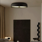 Wool-Texture Dimmable LED Flush Mount Ceiling Light (38 x 8 cm)