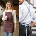 Work Apron Carpenter-Style Multi-Pocket Adjustable Fit