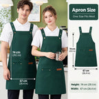 Work Apron Carpenter-Style Multi-Pocket Adjustable Fit