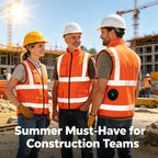 Work Cooling Vest Built-In Fans & 48H Battery
