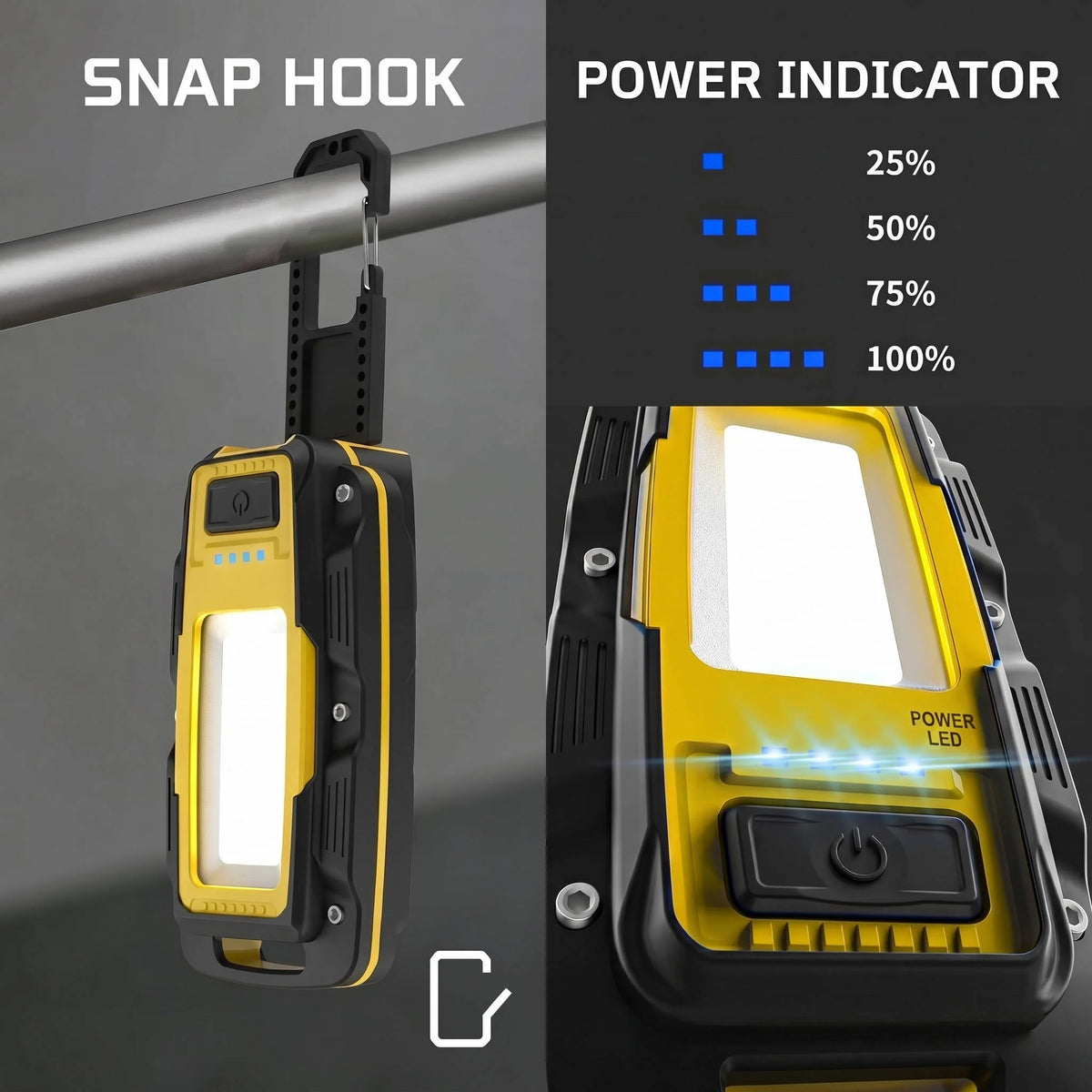 Work Light Magnetic LED Rechargeable 1000 Lumens