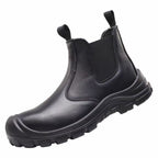 Work Shoes Ergonomic Fit Water-Resistant Leather Anti-Slip Sole
