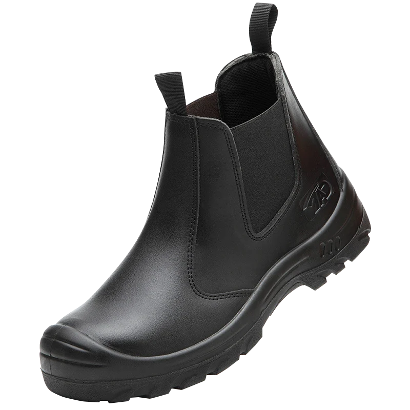 Work Shoes Ergonomic Fit Water-Resistant Leather Anti-Slip Sole