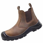 Work Shoes Ergonomic Fit Water-Resistant Leather Anti-Slip Sole