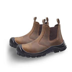 Work Shoes Ergonomic Fit Water-Resistant Leather Anti-Slip Sole