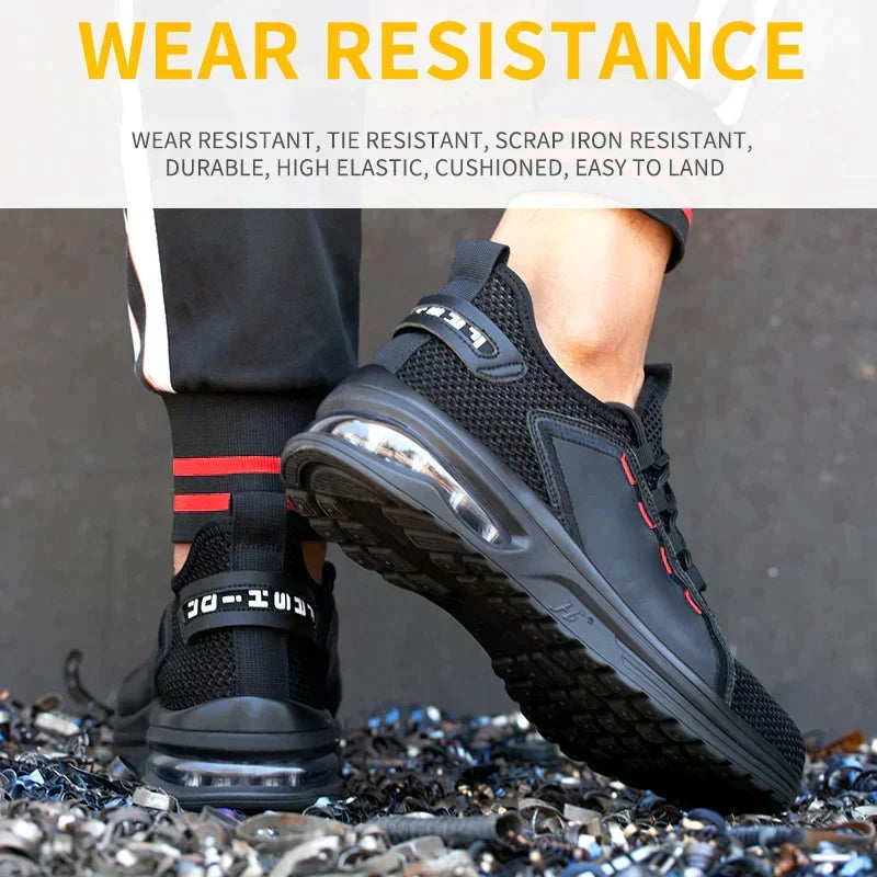 Work Shoes Steel Toe Ultra-Light Anti-Slip