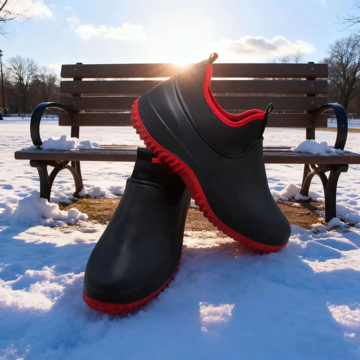 Work Shoes Waterproof Slip-Resistant Slip-On