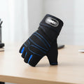 Workout Gloves Shock-Absorbing Padding & Wrist Support