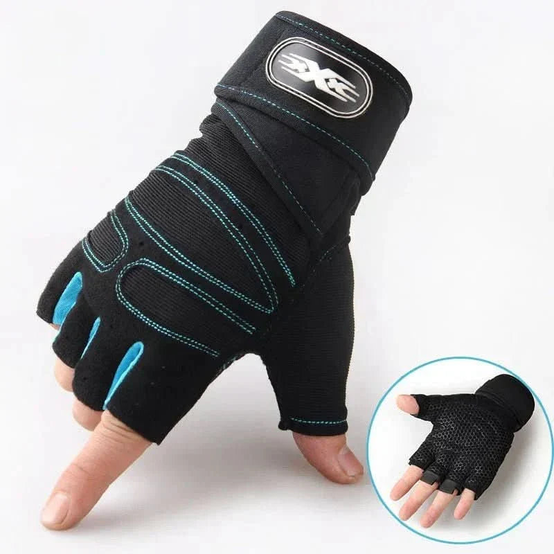 Workout Gloves Shock-Absorbing Padding & Wrist Support