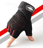 Workout Gloves Shock-Absorbing Padding & Wrist Support