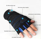 Workout Gloves Shock-Absorbing Padding & Wrist Support