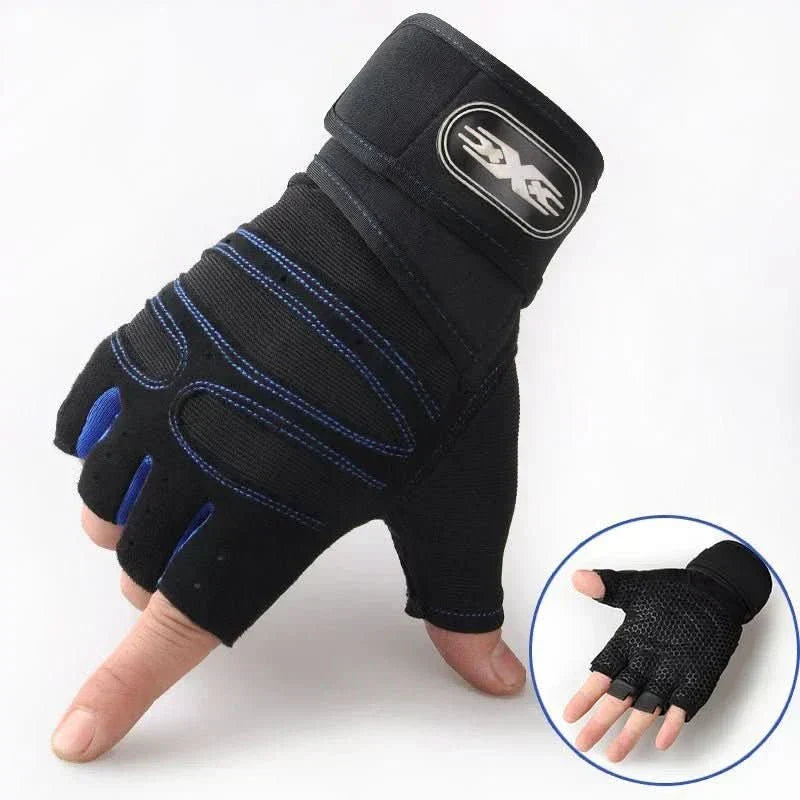 Workout Gloves Shock-Absorbing Padding & Wrist Support
