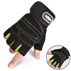 Workout Gloves Shock-Absorbing Padding & Wrist Support