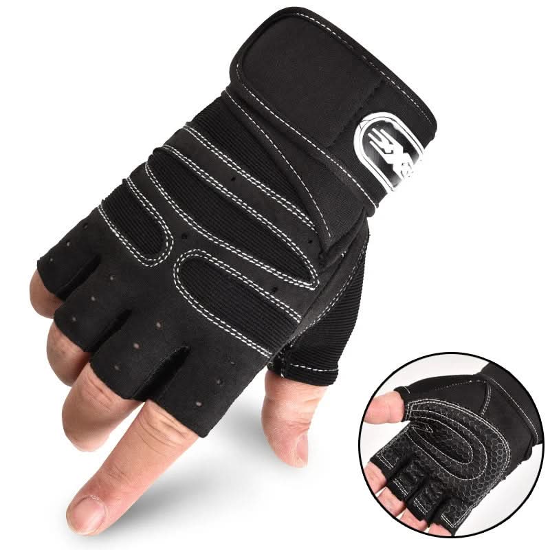 Workout Gloves Shock-Absorbing Padding & Wrist Support