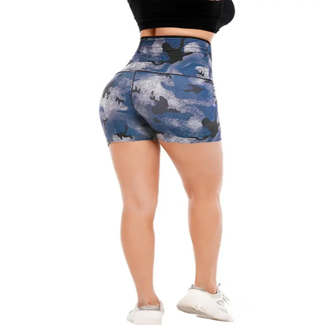 Workout Shorts High Waist Four-Way Stretch & Moisture-Wicking