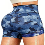 Workout Shorts High-Waist Non-Rolling Waistband Moisture-Wicking