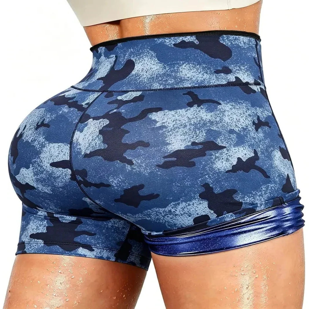 Workout Shorts High-Waist Non-Rolling Waistband Moisture-Wicking