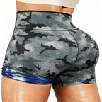 Workout Shorts High-Waist Non-Rolling Waistband Moisture-Wicking