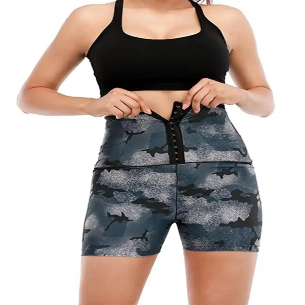 Workout Shorts High-Waist Non-Rolling Waistband Moisture-Wicking