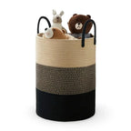 Woven Laundry Basket Braided Cotton Foldable 58L