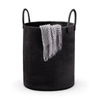 Woven Laundry Basket Braided Cotton Foldable 58L