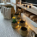 Woven Storage Basket Handwoven Seagrass Foldable
