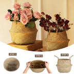Woven Storage Basket Handwoven Seagrass Foldable