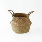 Woven Storage Basket Handwoven Seagrass Foldable
