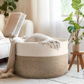 Woven Storage Basket Polyester Machine Washable Sturdy Handles