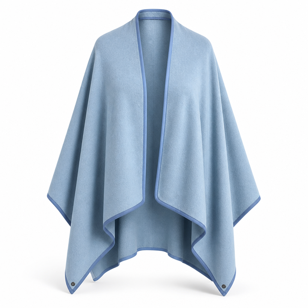 Wrap Blanket Wind-Resistant Microfiber & Lightweight Open-Drape