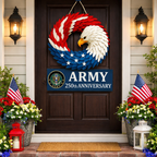 Wreath Eagle-Themed Evergreen 11.8 Inch Indoor & Outdoor
