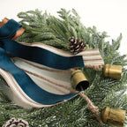 Wreath Faux Evergreen 18 Inch Ribbon & Bells