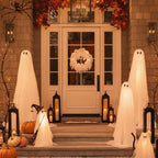 Wreath Ghost LED Battery Powered