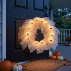 Wreath Glow-In-The-Dark Ghost Battery-Free