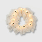 Wreath Glow-In-The-Dark Ghost Battery-Free