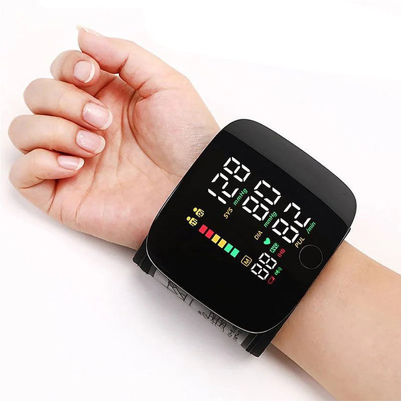 Wrist Blood Pressure Monitor Large LCD & Voice Alerts