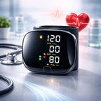 Wrist Blood Pressure Monitor Touchscreen & Voice USB Rechargeable