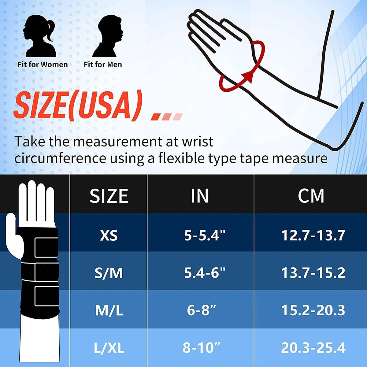 Wrist Brace Three-Strap Adjustable Aluminum Stay & Side Splints