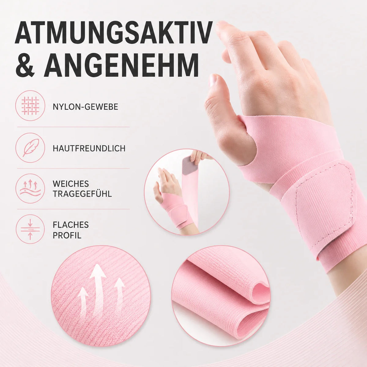 Wrist Brace Ultralight Breathable Nylon Adjustable Wrap