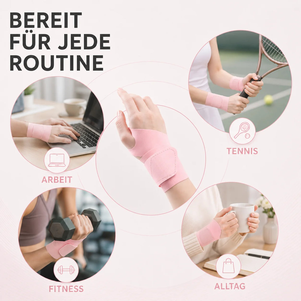 Wrist Brace Ultralight Breathable Nylon Adjustable Wrap