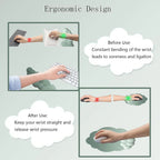 Wrist Rest Set Memory Foam PU Leather & Non-Slip Base